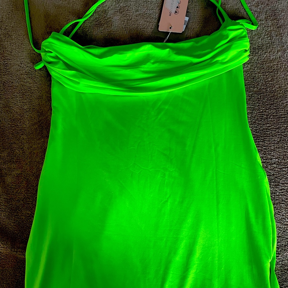 Green mini dress NEVER WORN